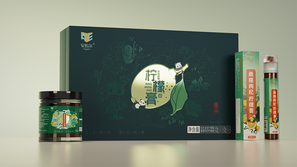 柠檬膏礼盒包装设计